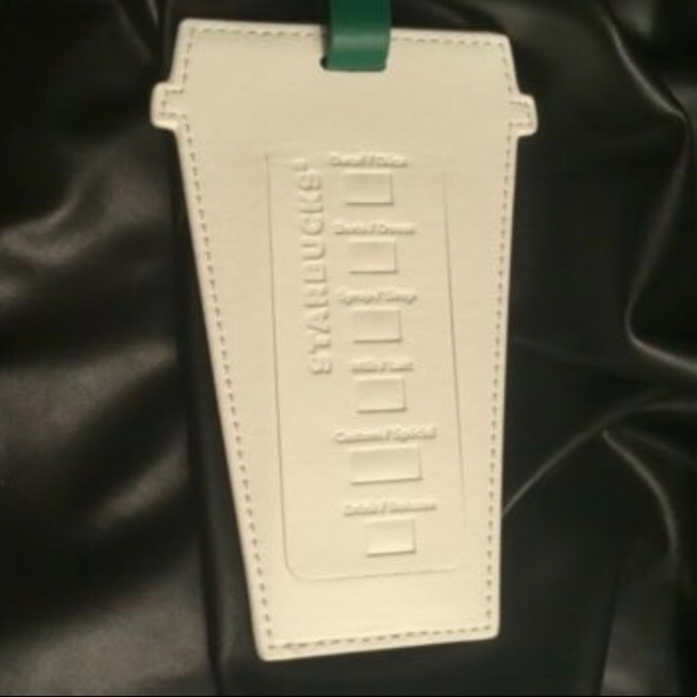 🆕 Starbucks Leather Luggage Tag Limited Edition - Picture 4 of 7